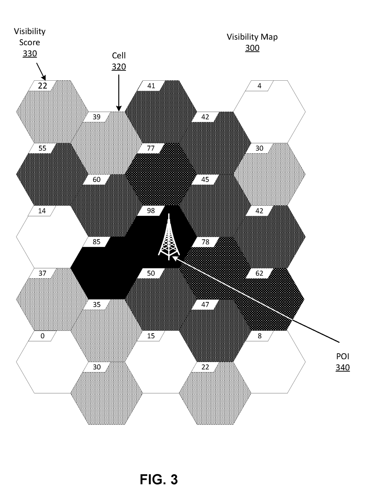 Displaying Visible Points of Interest with a Navigation System