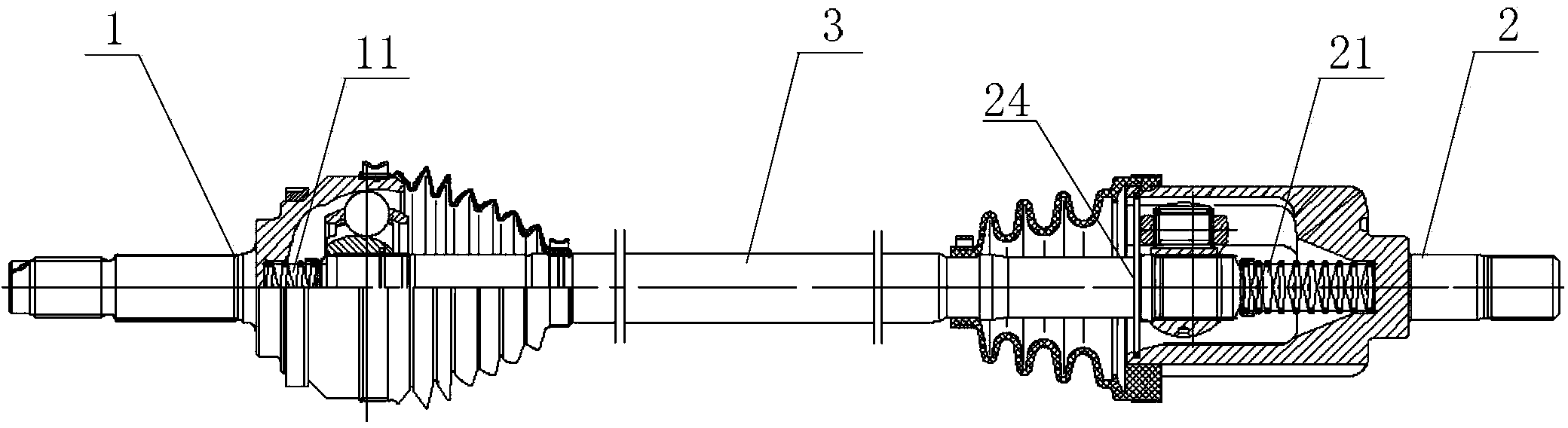 Constant-speed universal joint driving shaft assembly