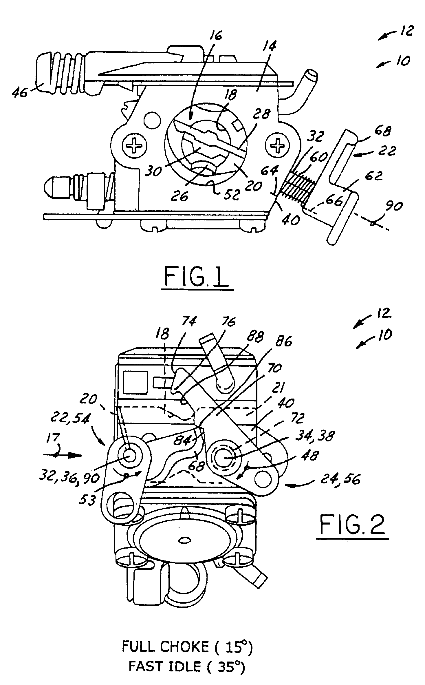 Self-relieving choke starting system for a combustion engine carburetor