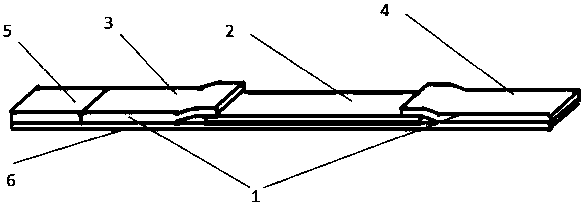 Fluorescence immunochromatography combined detection kit and preparation method thereof