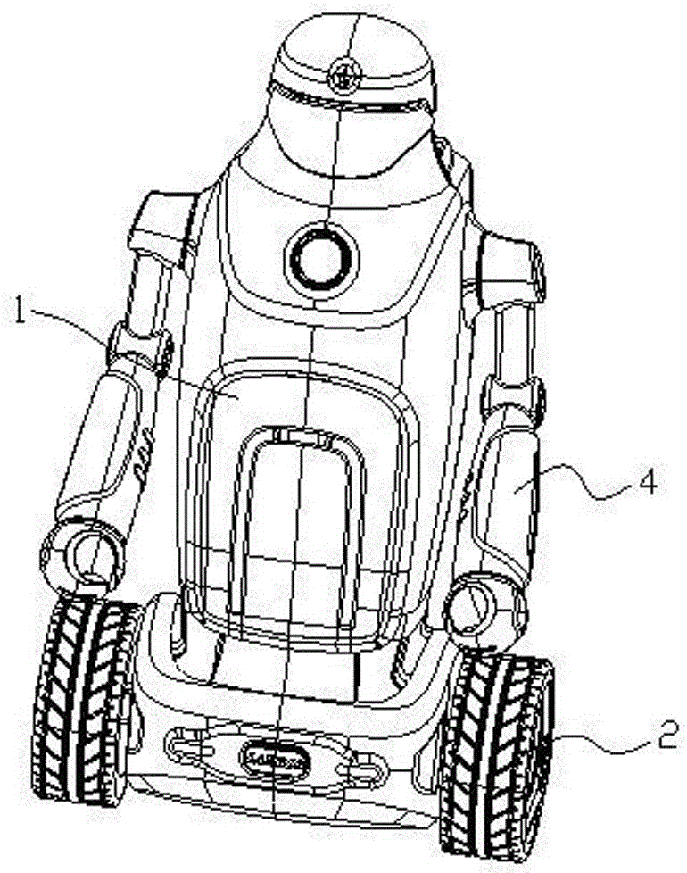 Upright balancing robot