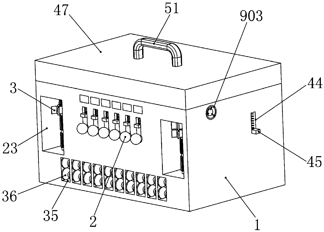 Portable ECG signal detection device