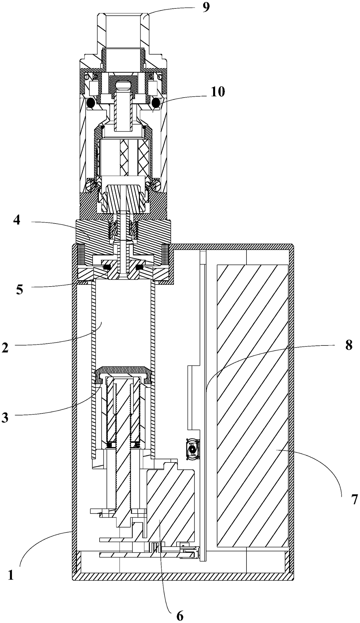 Device for automatically outputting e-liquid and electronic cigarette