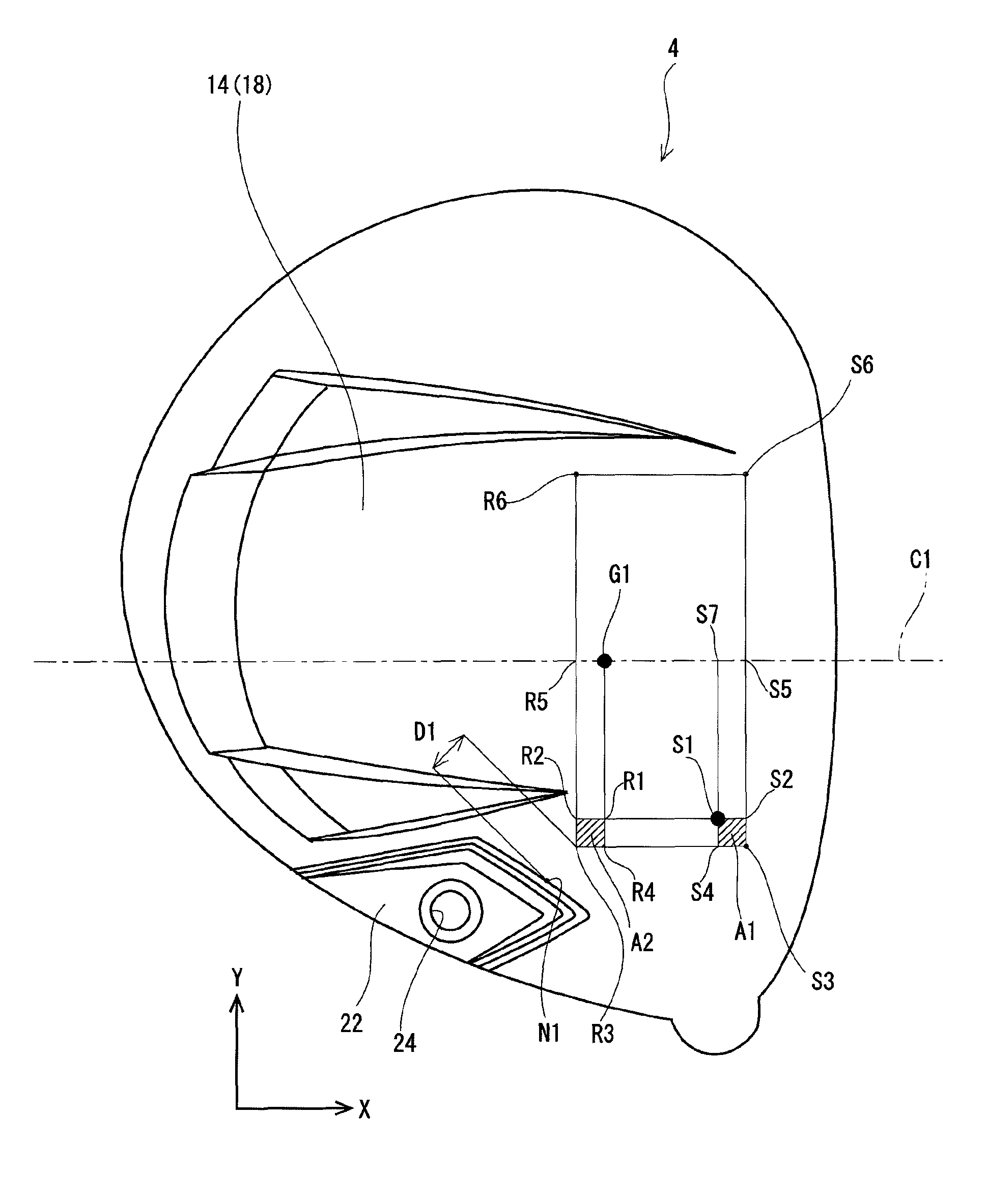 Golf club head and golf club