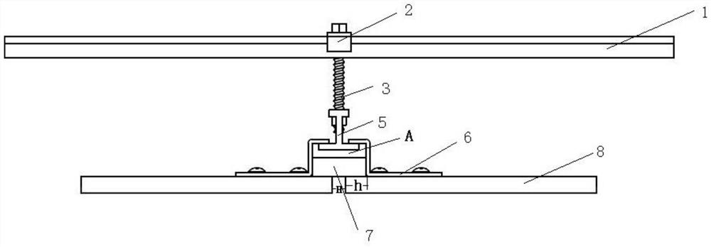 Quick installation structure of suspended ceiling and installation method of suspended ceiling