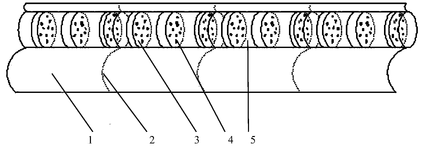 Air filter stick provided with resistance-increasing fixed pieces