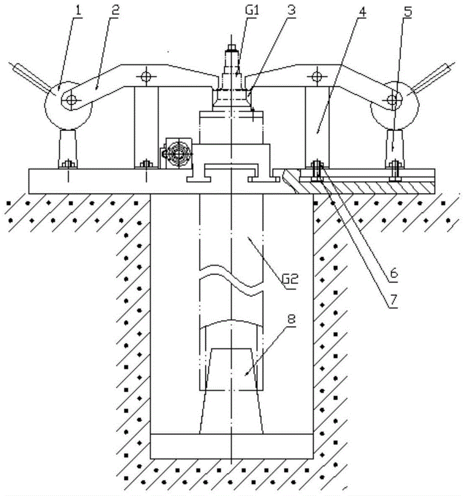 Drill clamp universal for large high-speed printing roller