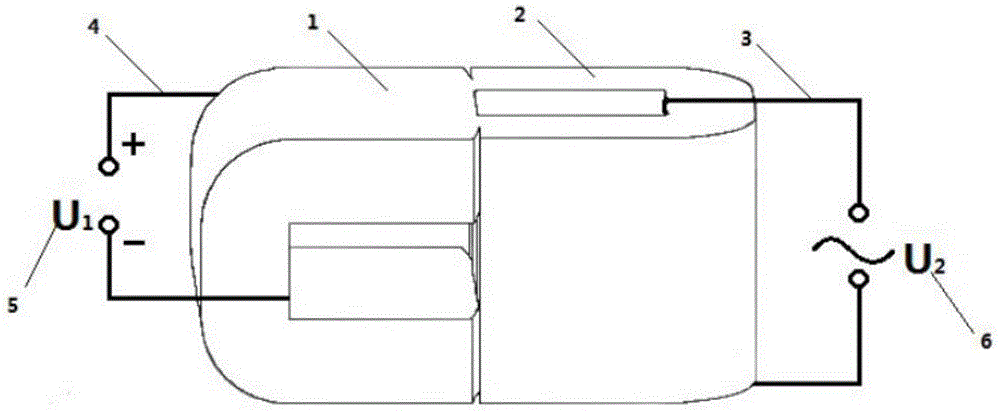 Orthogonal iron core type controllable electric reactor with wedge-shaped groove and equivalent magnetic path length calculating method of orthogonal iron core type controllable electric reactor with wedge-shaped groove under direct-current magnetic bias