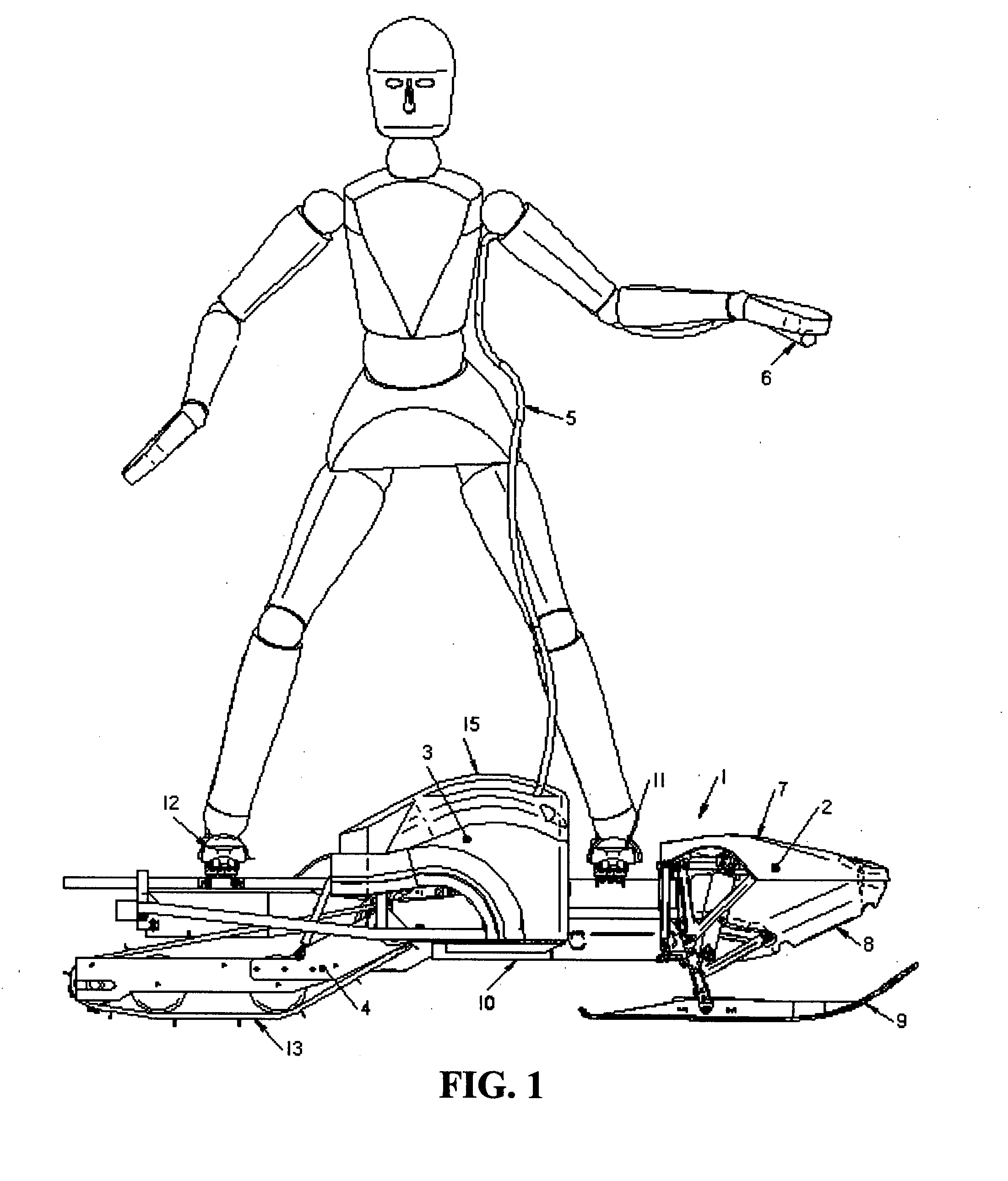 All-terrain powered vehicle and method of steering