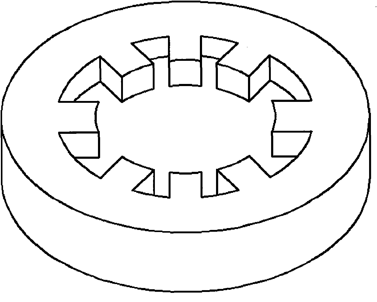 Method for manufacturing amorphous alloy stator iron core of high-frequency motor