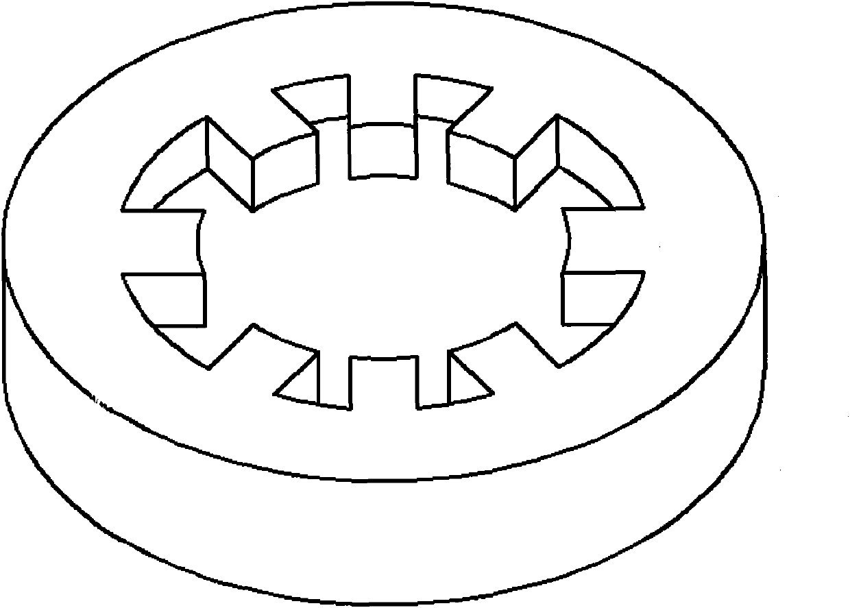 Method for manufacturing amorphous alloy stator iron core of high-frequency motor