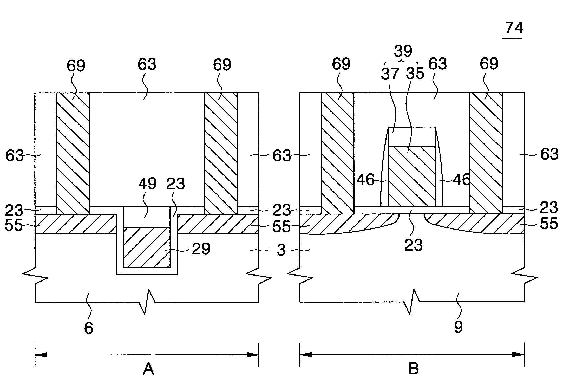 Transistors, semiconductor integrated circuit interconnections and methods of forming the same