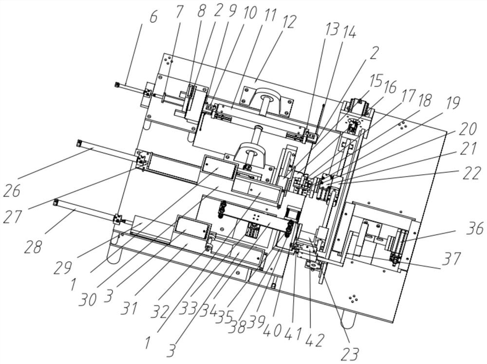 Automatic hang tag stringing device