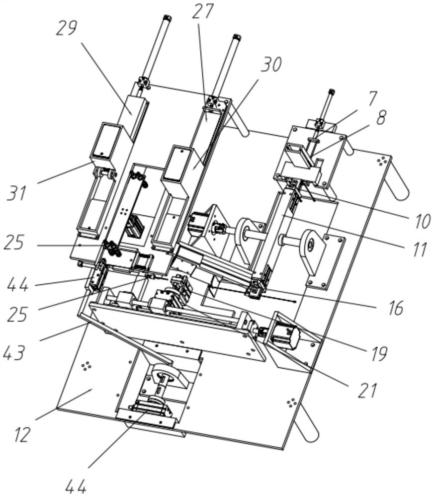 Automatic hang tag stringing device