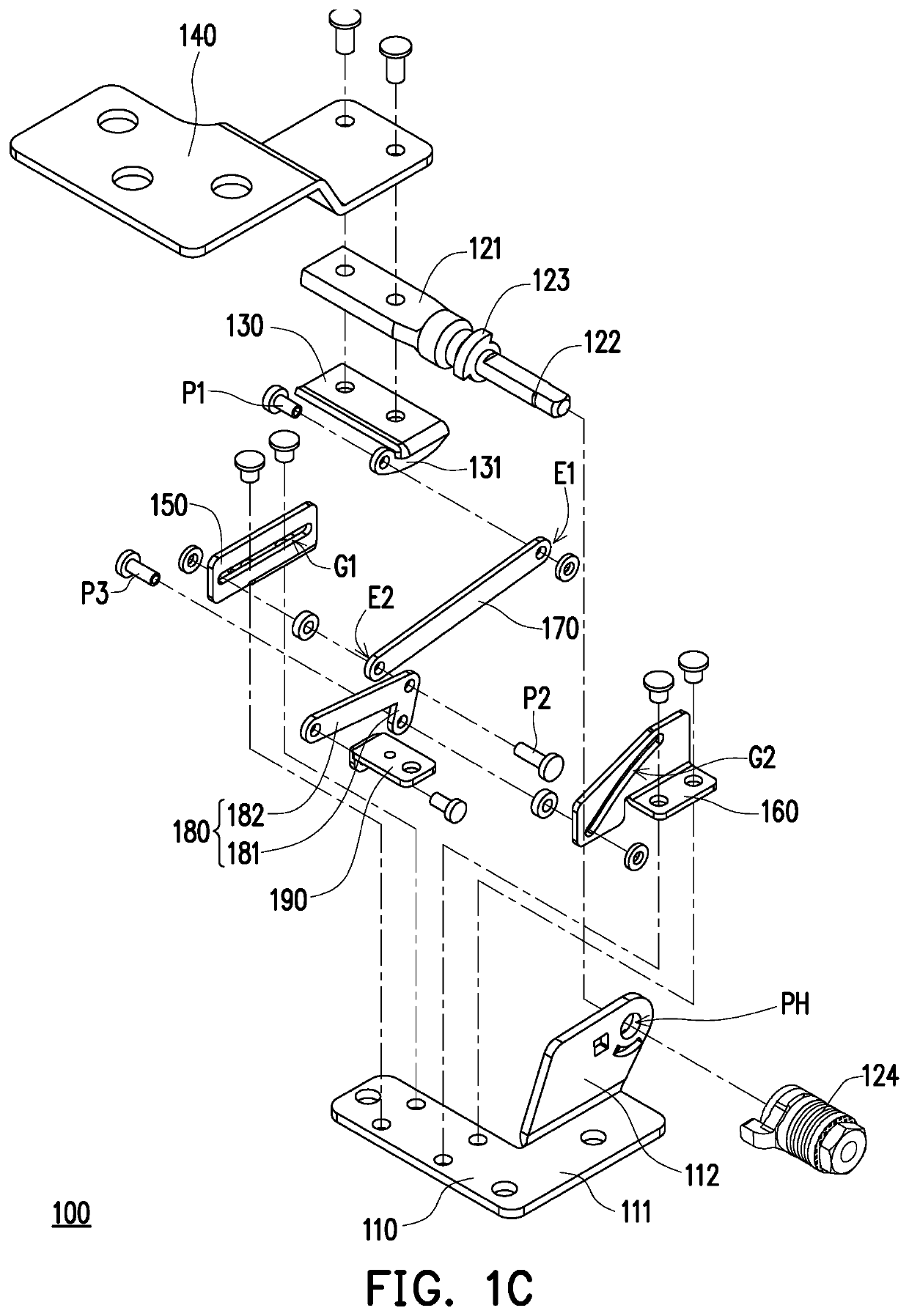 Lifting hinge module and electronic device having the same