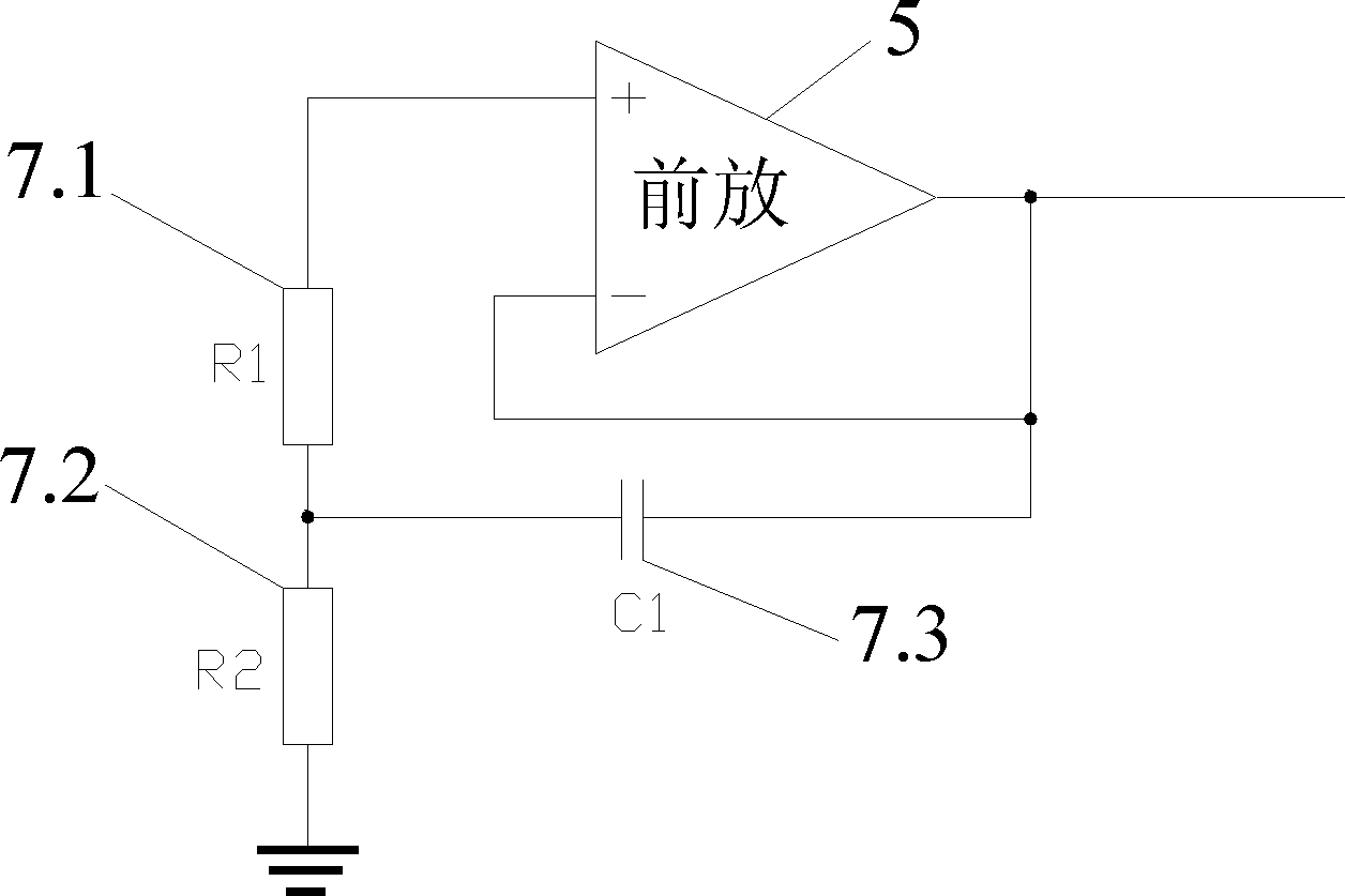 Capacity coupling type electric field sensor used for dynamic electrocardiogram monitoring