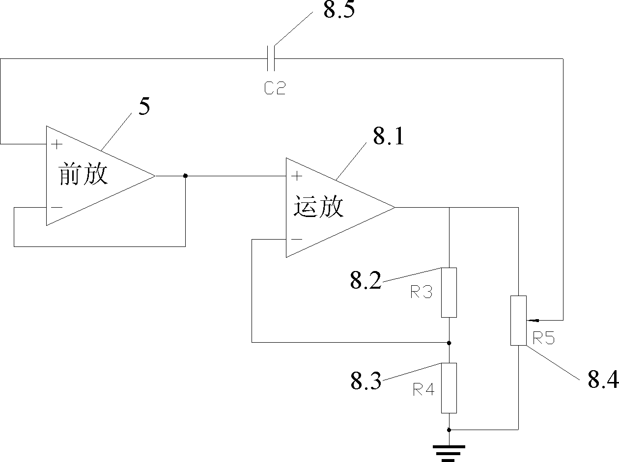 Capacity coupling type electric field sensor used for dynamic electrocardiogram monitoring