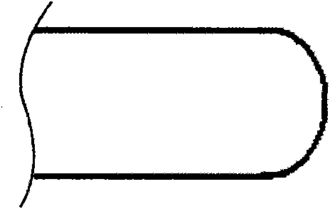 Edge finishing method of capacitive touch screen