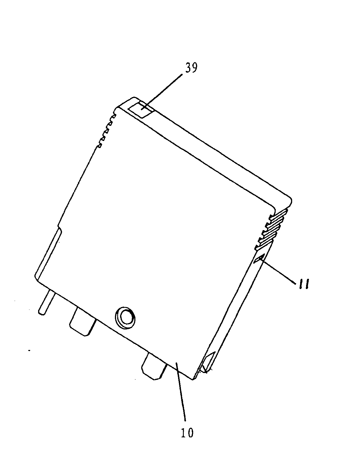 Connect-disconnect module and substrate for electrophoresis protector