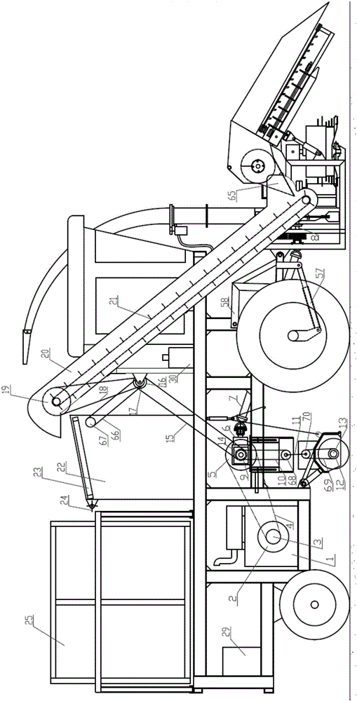 Silage whole-plant harvest and silage ear stem harvest inclusive type corn machine