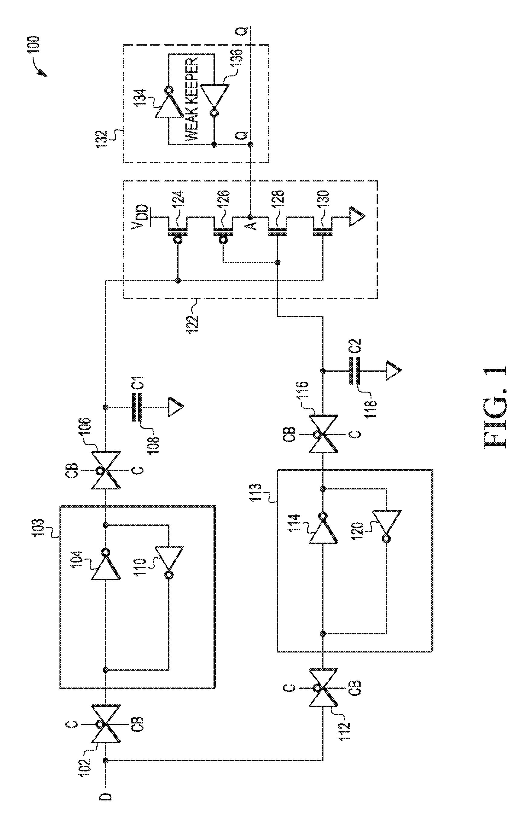 Devices and methods with capacitive storage for latch redundancy