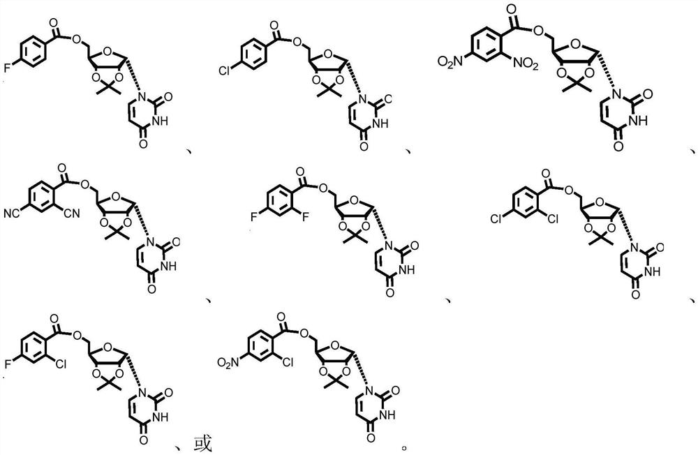 Preparation method of α-uridine nucleoside