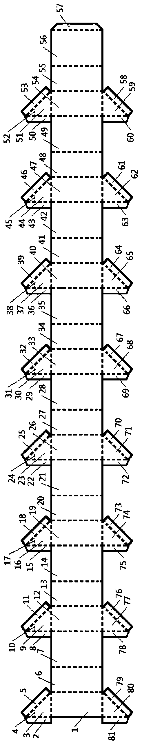 Eight-connection packing box