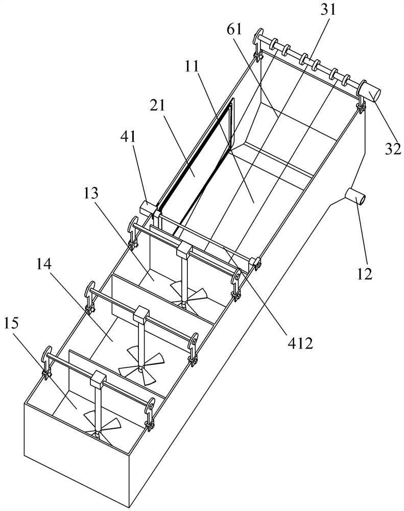 A sewage magnetic loading clarification process and its system