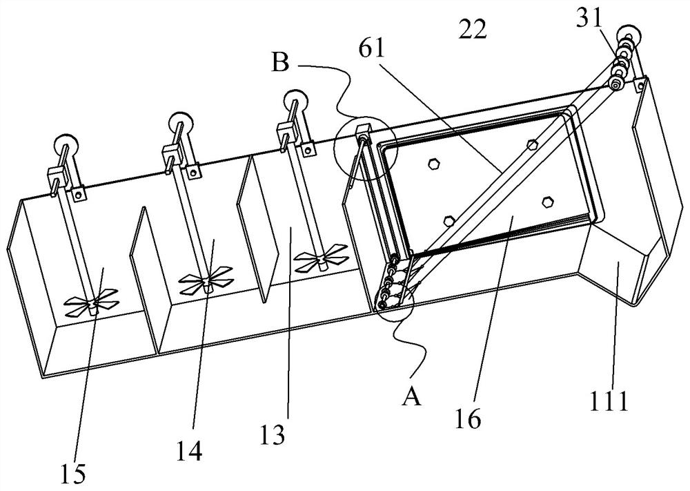 A sewage magnetic loading clarification process and its system