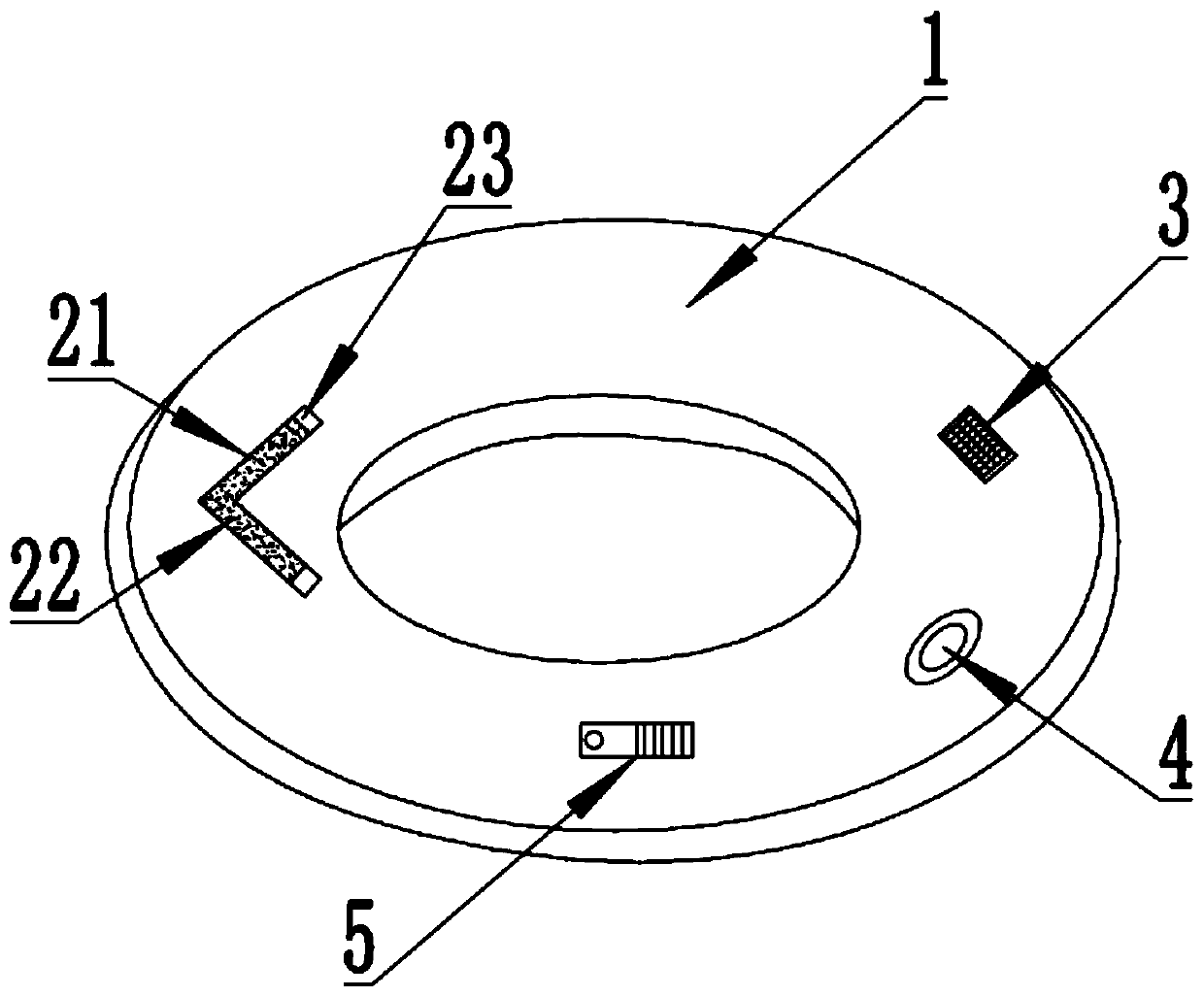 Drowning prevention swim ring