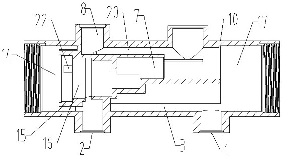 Large-flow detachable and washable thermostatic valve