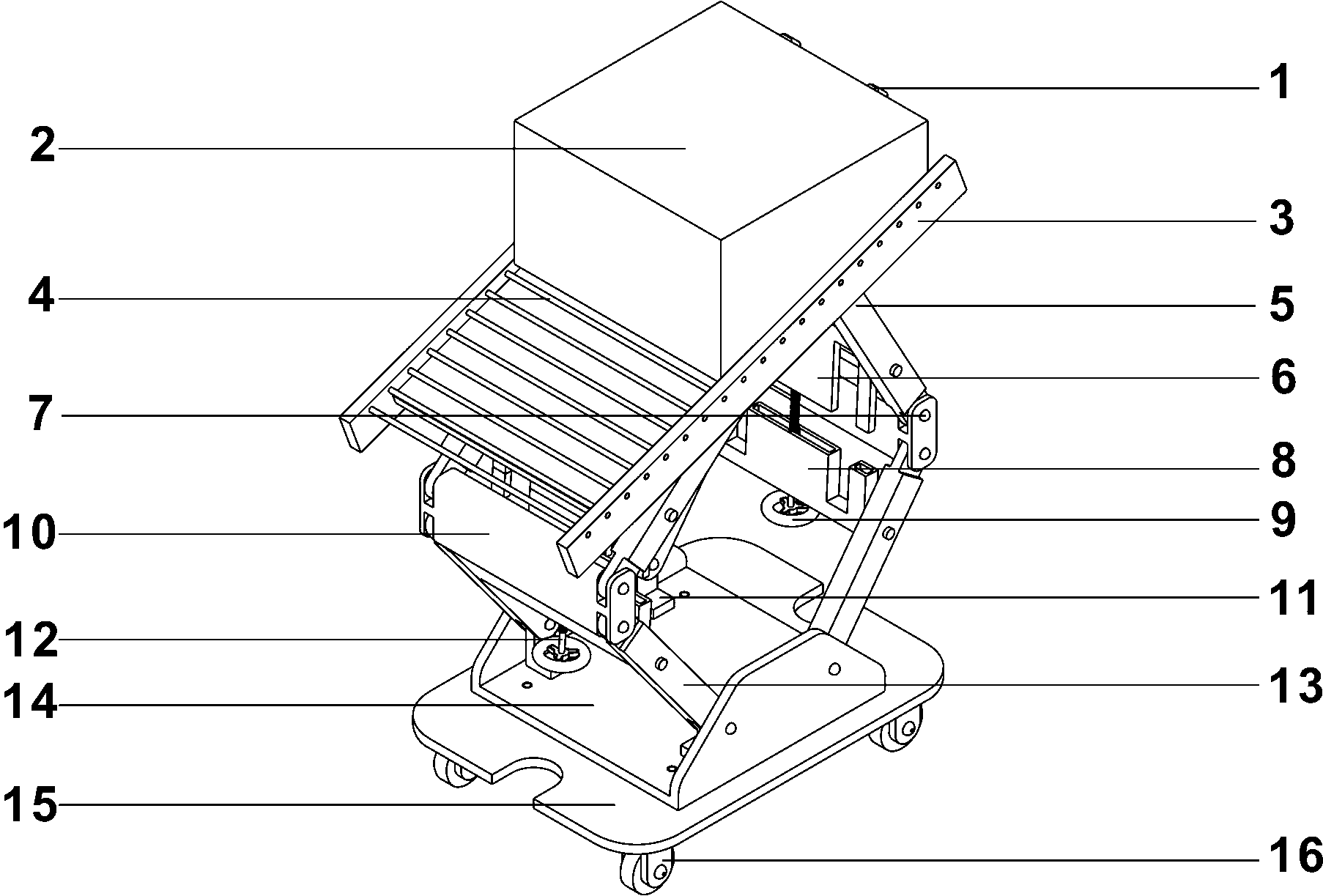 Manual screw type self weight loading device for physical landslide model test