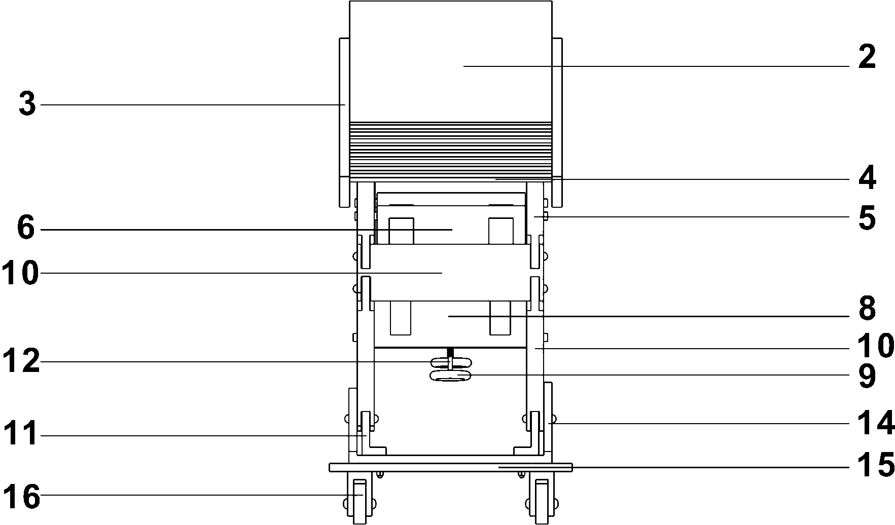 Manual screw type self weight loading device for physical landslide model test