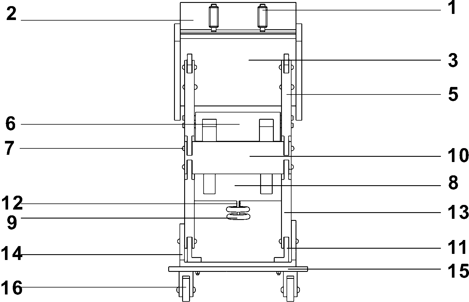 Manual screw type self weight loading device for physical landslide model test