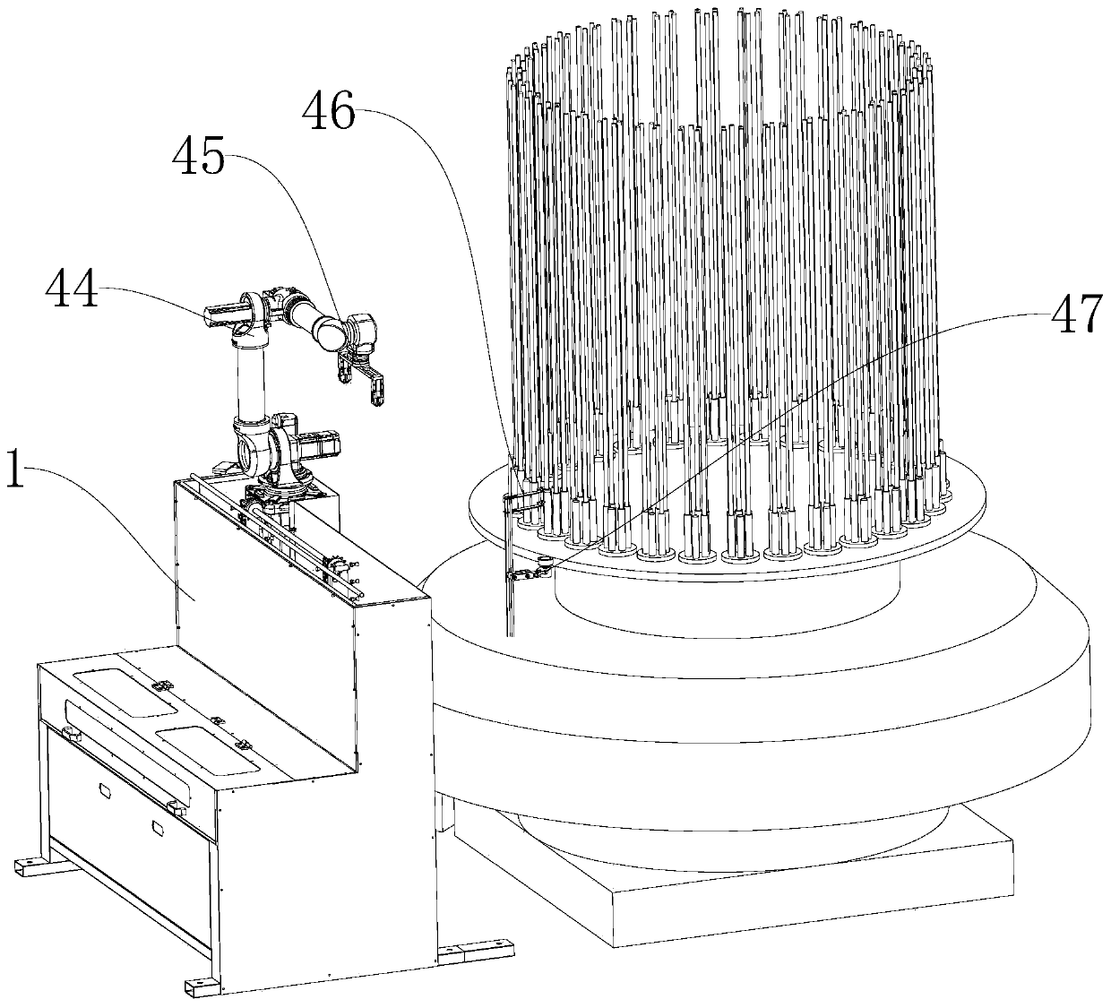 Automatic pipe feeding system