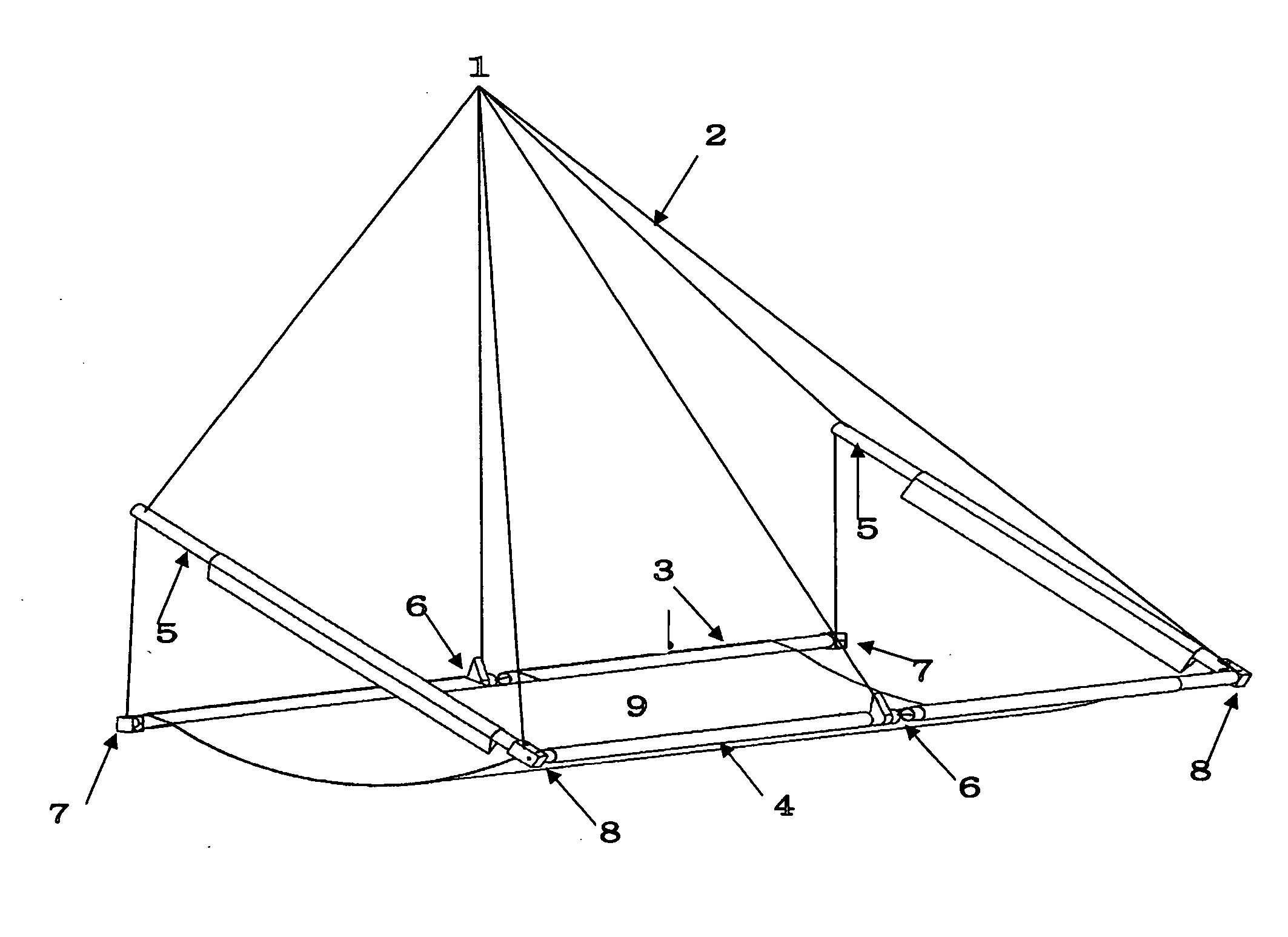 Portable hanging cot