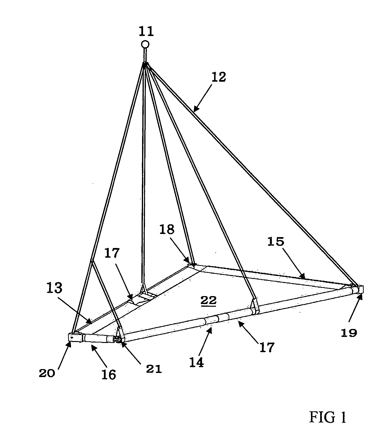 Portable hanging cot