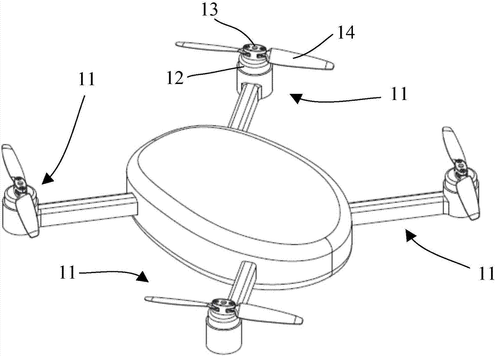 Portable unmanned aerial vehicle, propeller blade rotating assemblies, rotating systems as well as assembling method of rotating systems