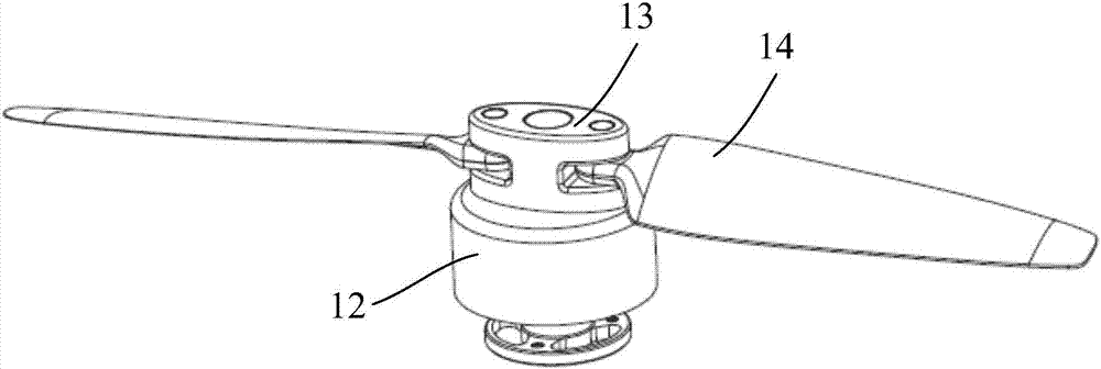 Portable unmanned aerial vehicle, propeller blade rotating assemblies, rotating systems as well as assembling method of rotating systems