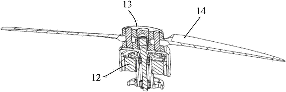 Portable unmanned aerial vehicle, propeller blade rotating assemblies, rotating systems as well as assembling method of rotating systems