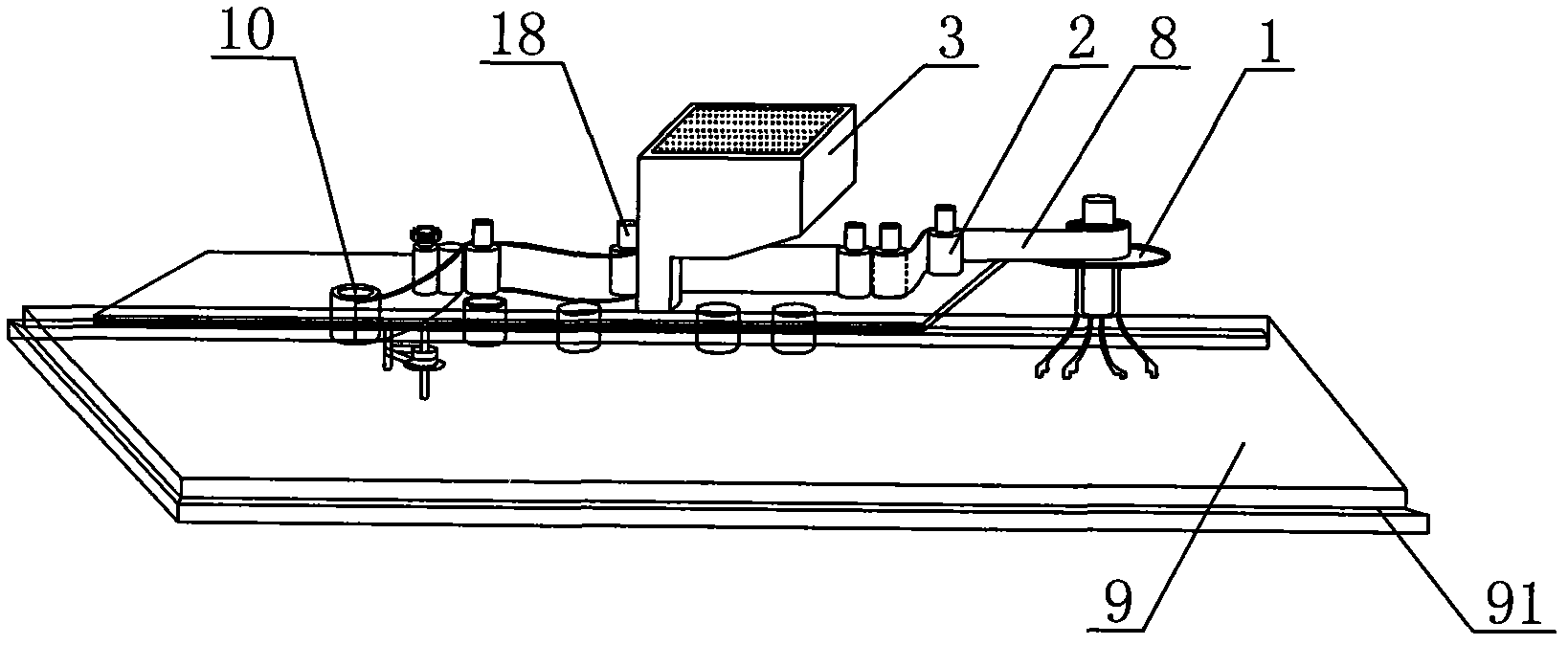 Covering machine of door with T-shaped opening