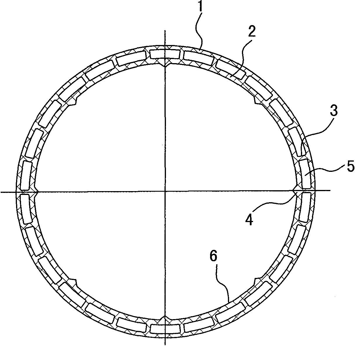 Oblique-straight helical water guide rib pipe and processing method thereof