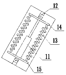 Damping connection device applied to indoor substation suspended GIS sleeve