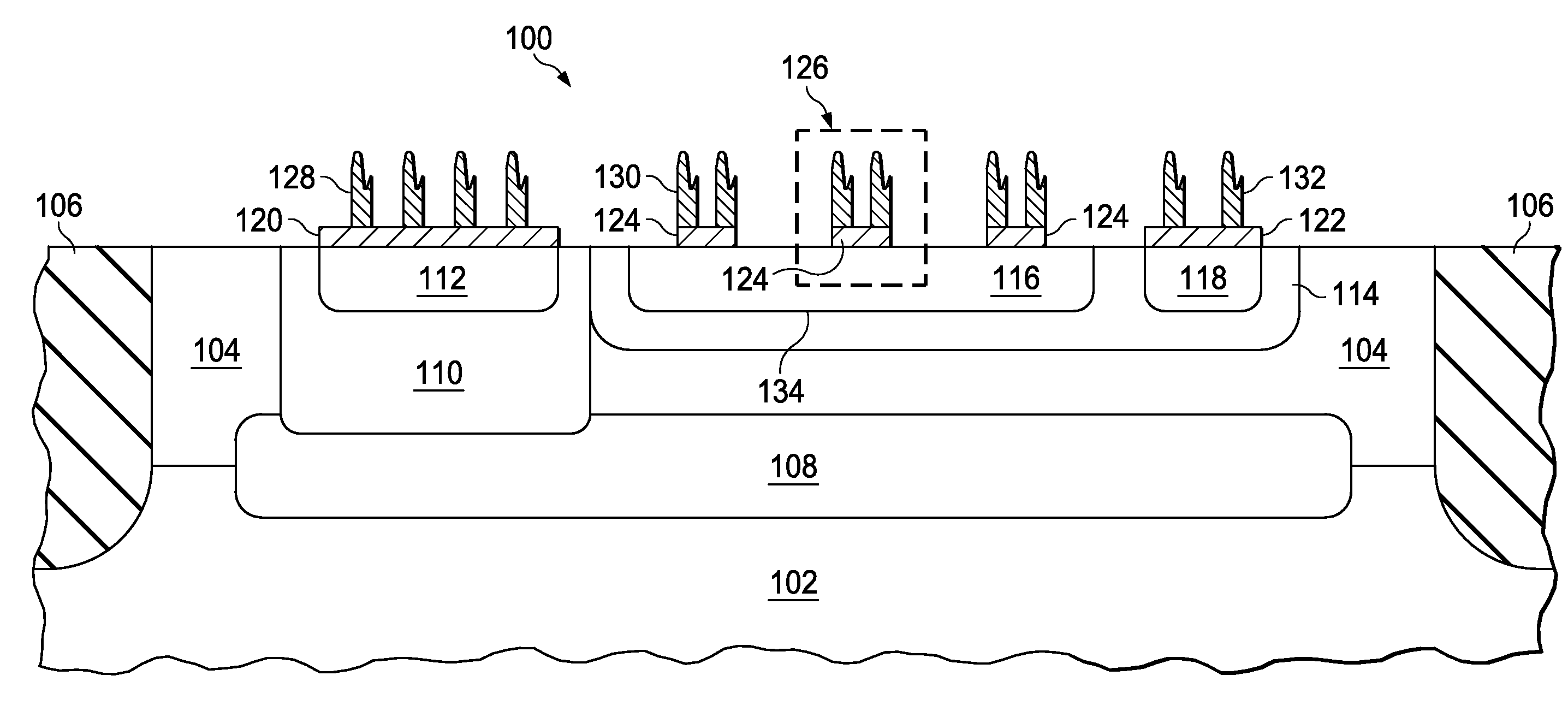 Emitter Ballasting by Contact Area Segmentation in ESD Bipolar Based Semiconductor Component