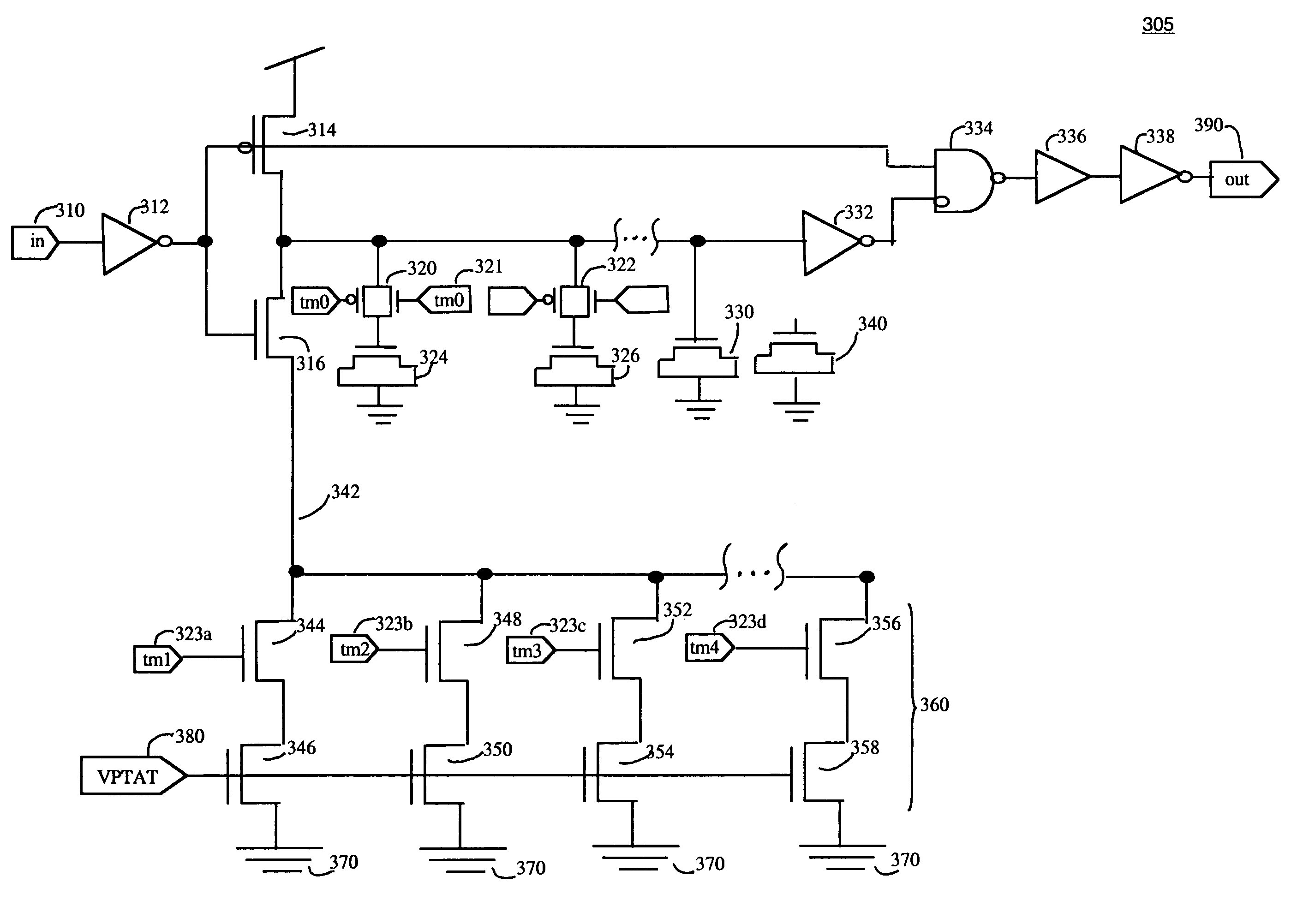 Delay inversely proportional to temperature timer circuit