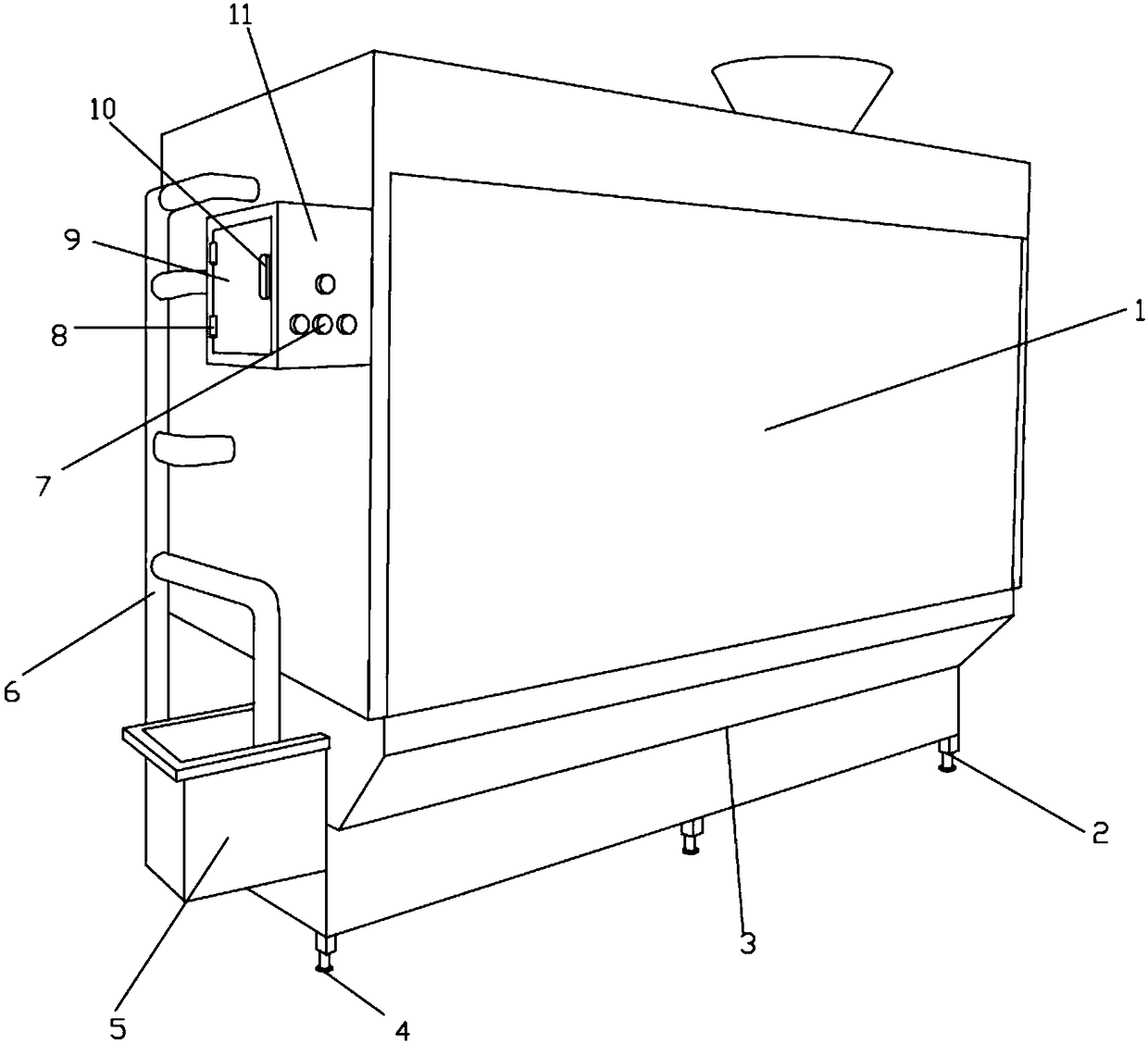 Paint stirring machine capable of regulating viscosity