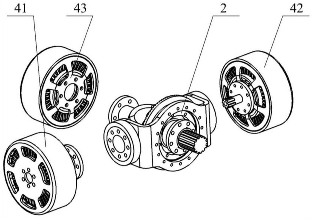 Leg structure with low inertia and high load and legged robot using it