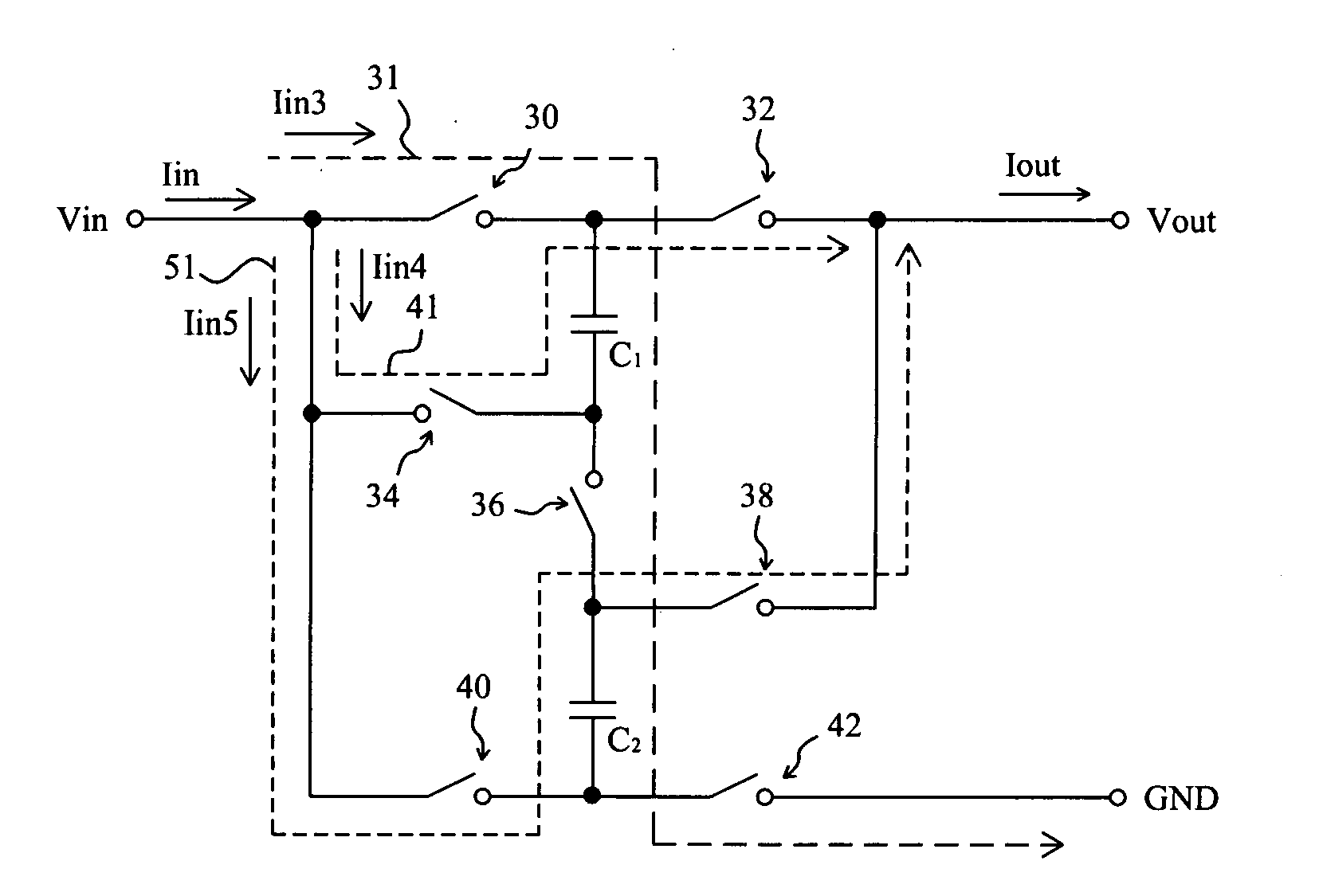 Low noise multiphase charge pump and control method thereof