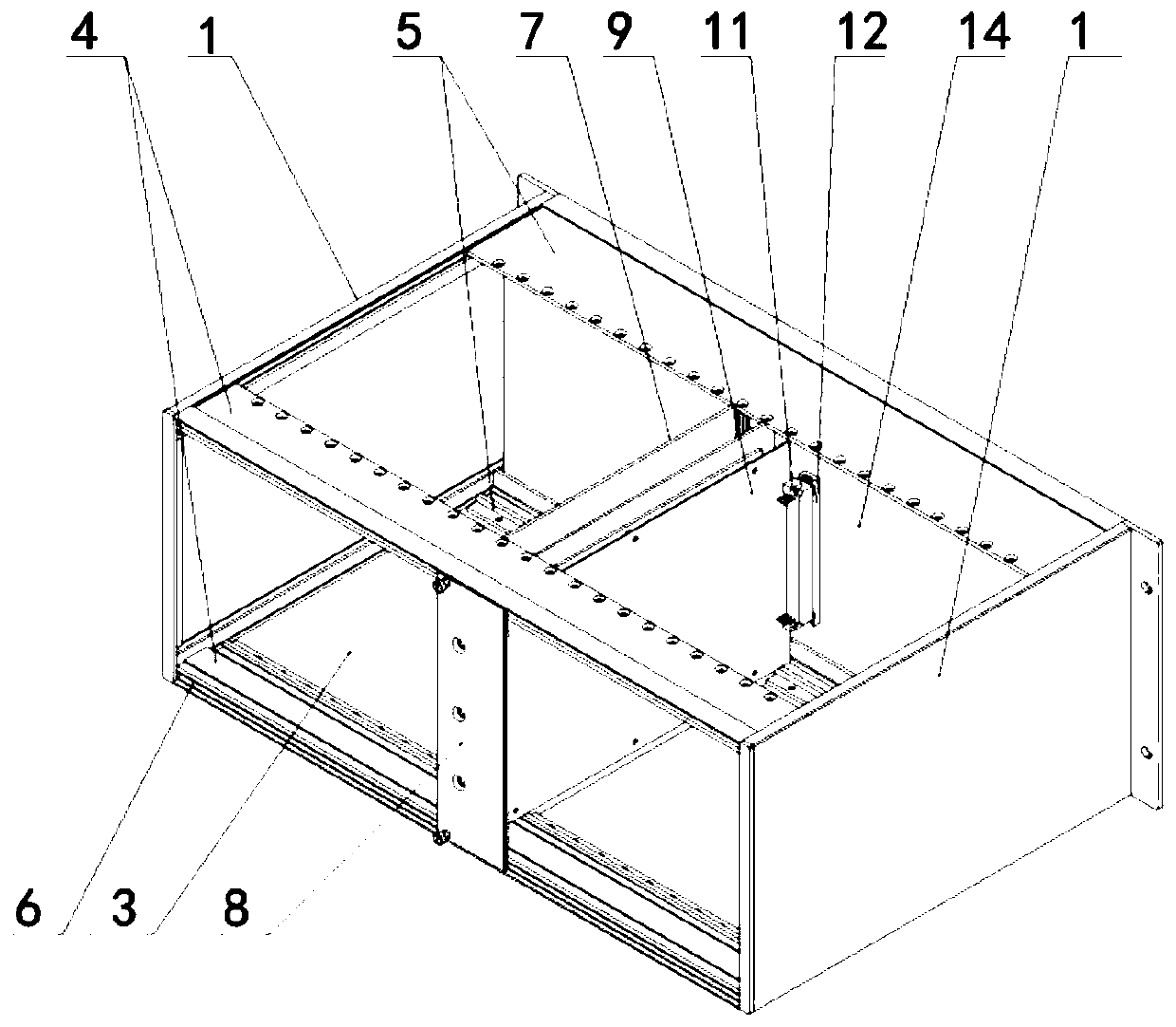 Dustproof plug-in box with high heat dissipation performance