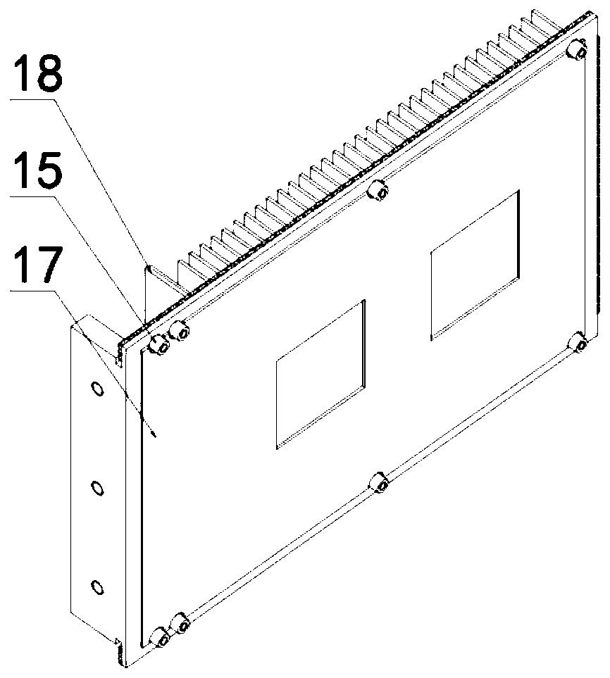 Dustproof plug-in box with high heat dissipation performance